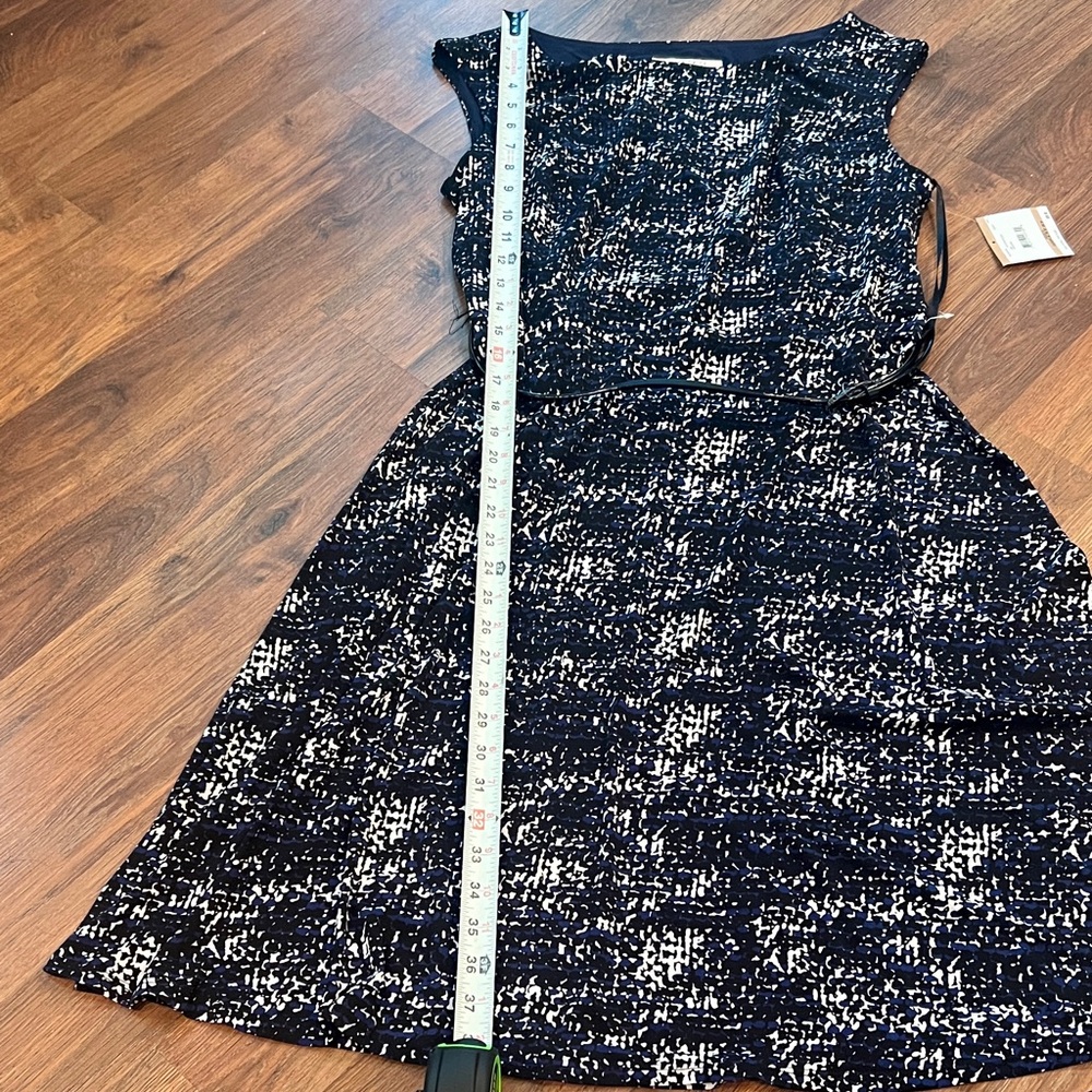 Kasper Black and White Midi Dress - Picture 9 of 16